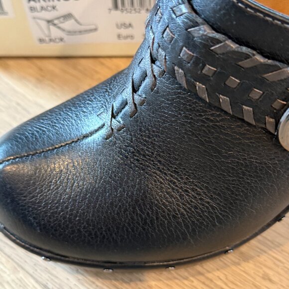 Sofft Black leather heeled mule size 7 - Picture 3 of 7